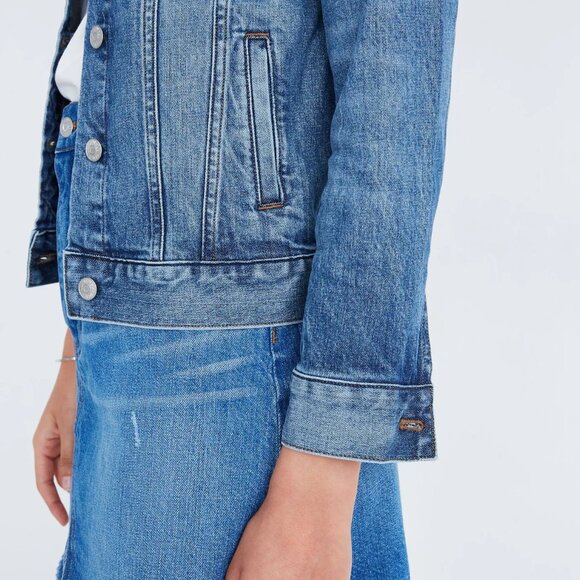 Madewell The Stretch Jean Jacket in Hobson Wash XS - Picture 4 of 4
